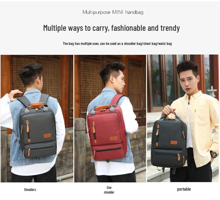 2025 Unisex Fashion Backpack: Student School Bag & Travel Laptop Three-Piece Set