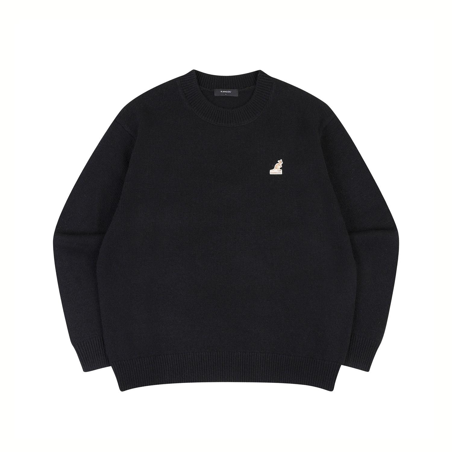 KANGOL Logo Patch Sweater 1885 Black