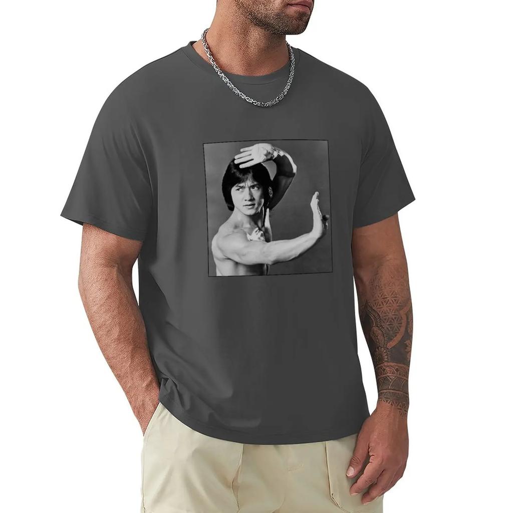 Jackie Chan TShirt tops plus sizes plain white t shirts men