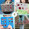 50PCS Waterproof Red Rose Graffiti Stickers for Water Bottles & Phones - Creative Plant Decals