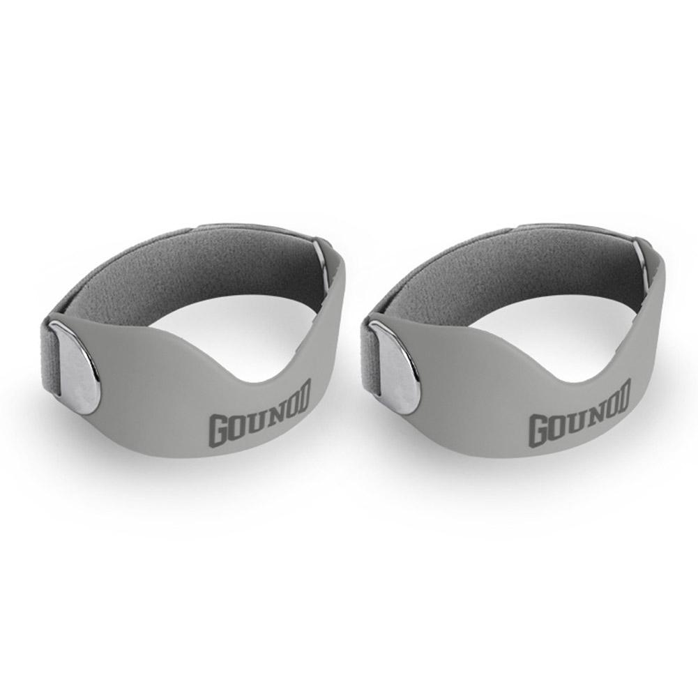 

Наколенник с ремешком для облегчения боли, стабилизатор для баскетбола, фиксированная эластичность, силикон, пате O1Y6 Gray-2pcs