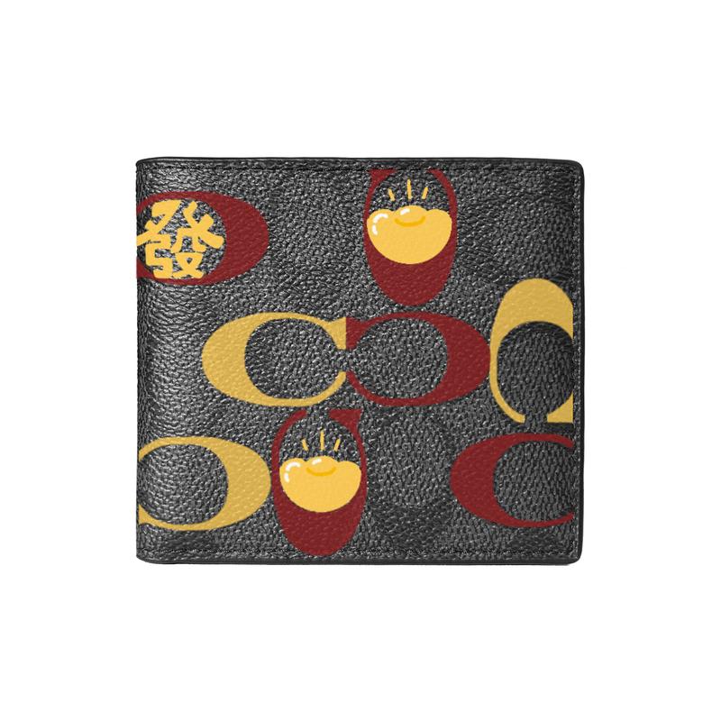 

COACH wallet [Customized bag] Billfold 10 Rui Ma brings blessings, Year of the Horse limited edition Prosperous financial resources (black) чорний