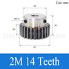 1 PZ 2M 12T-24T Pignone Cilindrico Foro 8/10/12/14/15/16/17/18/19/20/22/24mm Acciaio al Carbonio Pignone Motore con Gradino