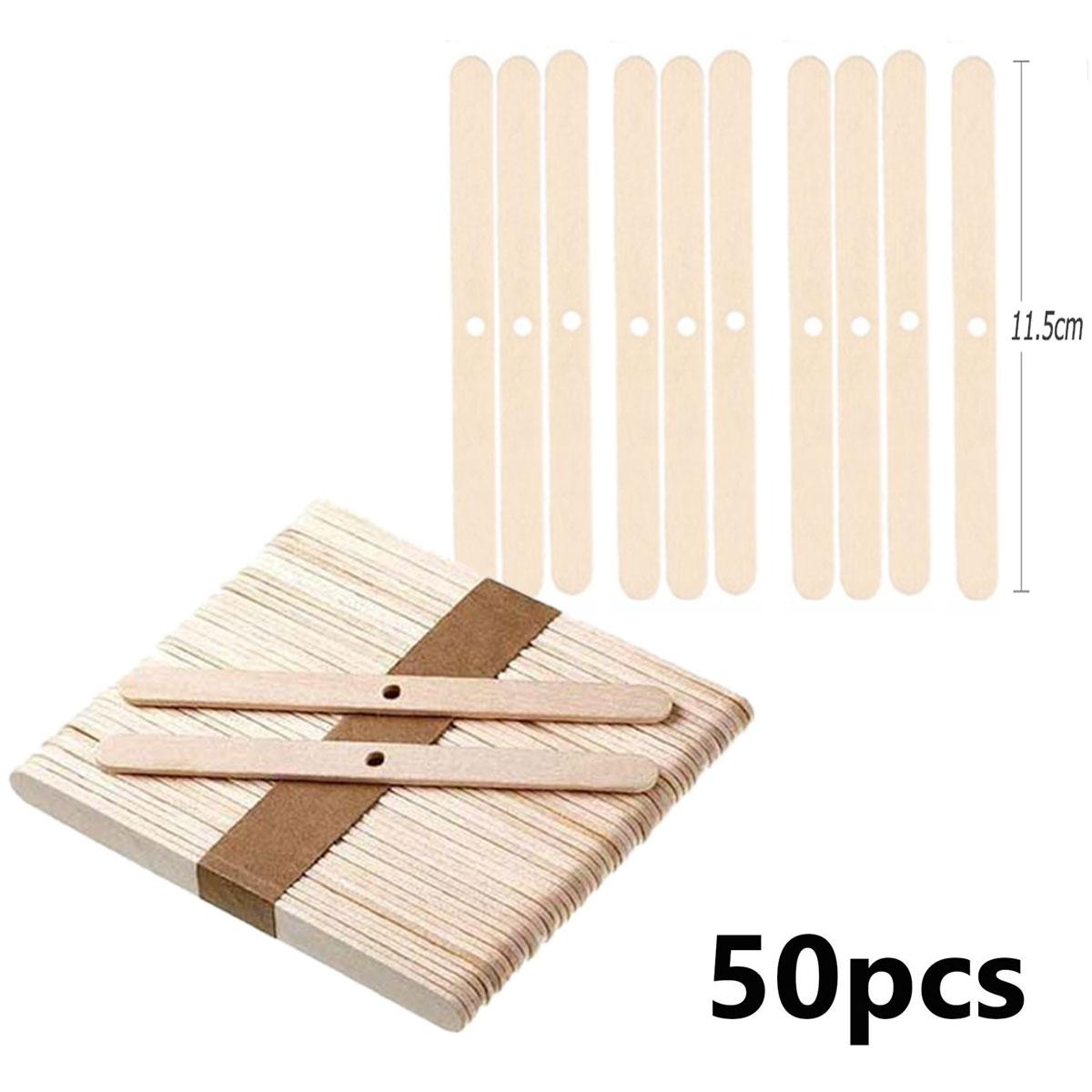 

50 шт. деревянных подставок для фитиля свечей, инструмент для изготовления свечей, цветной деревянный подставок для фитиля свечей, экологический подсвечник, фиксатор, инструмент для смешивания