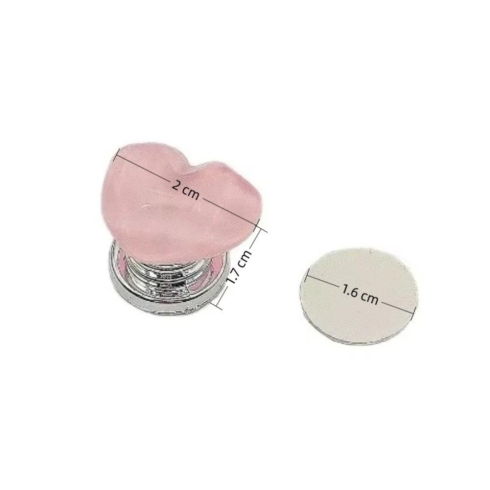 2pcs Heart Shaped Bathroom Water Tank Buttons Nail Protector Toilet Pusher Water Tank