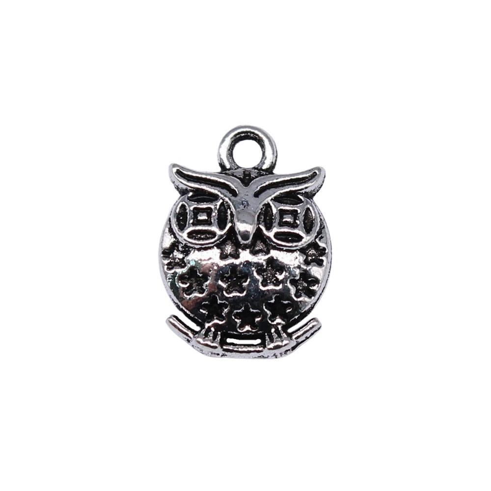 Owl Charms Mini Antique Alloy Pendants For Animal Themed Jewelry Making