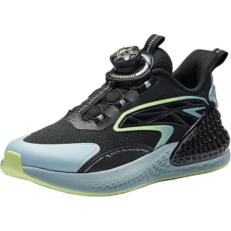 Anta Kids C37 Synthetic Leather Mesh Comfortable Versatile Lightweight Shock Absorption Low-Top Running Shoes Kids Running Shoes A12445519-4