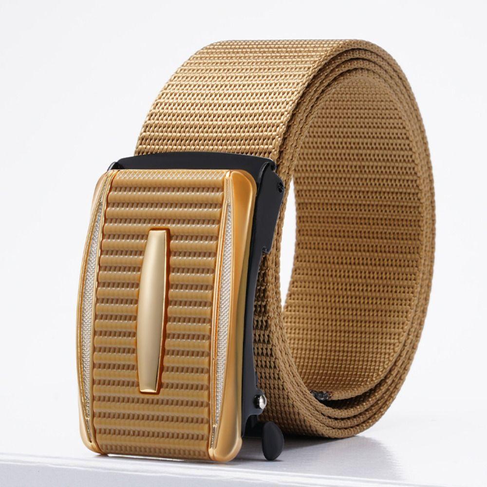

Спортивные автоматические пряжки пояса люксовый бренд плетеный пояс модный холщовый ремень золотой