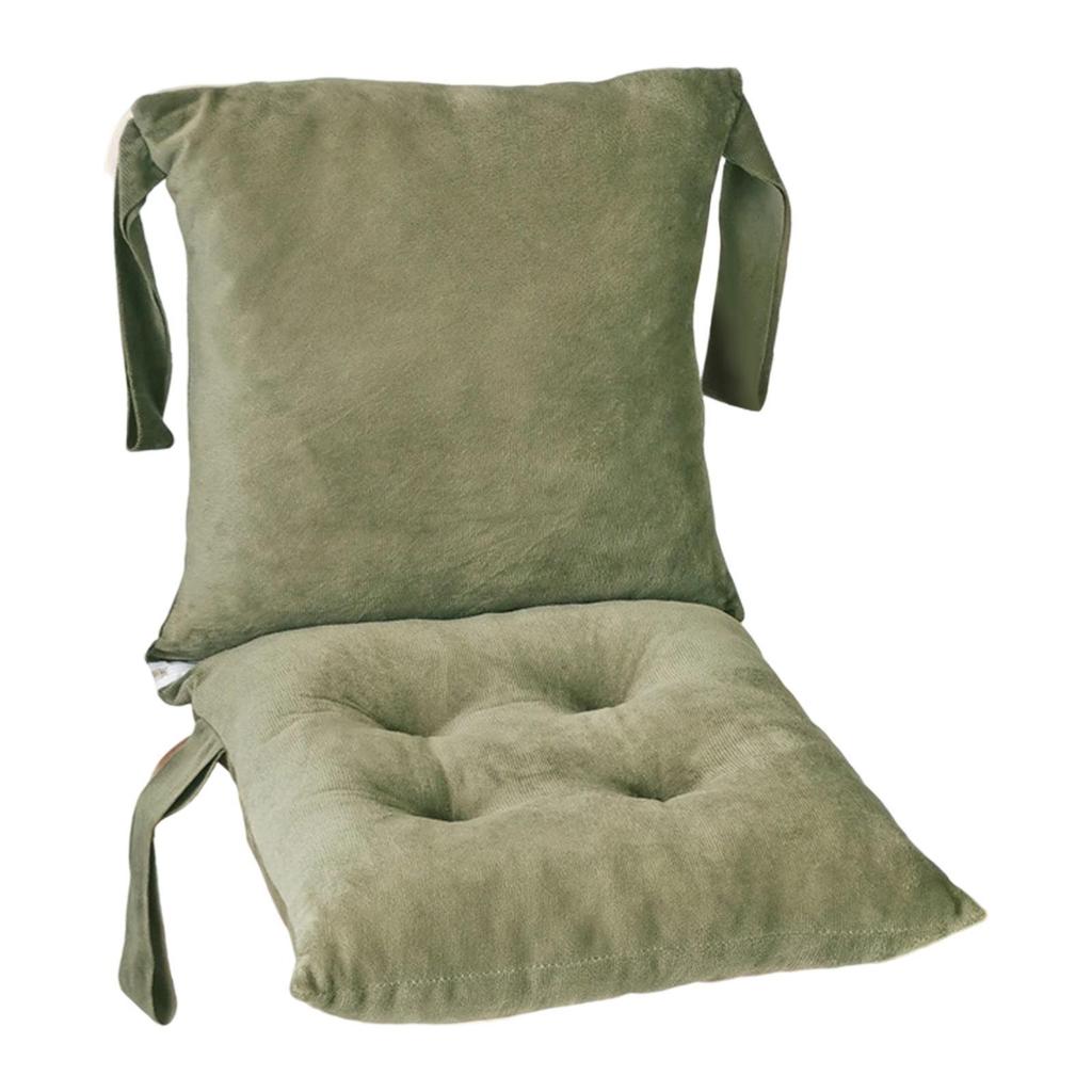 Chair Cushion with Backrest Keep Warm Seat Cushion for Office Bleacher Patio