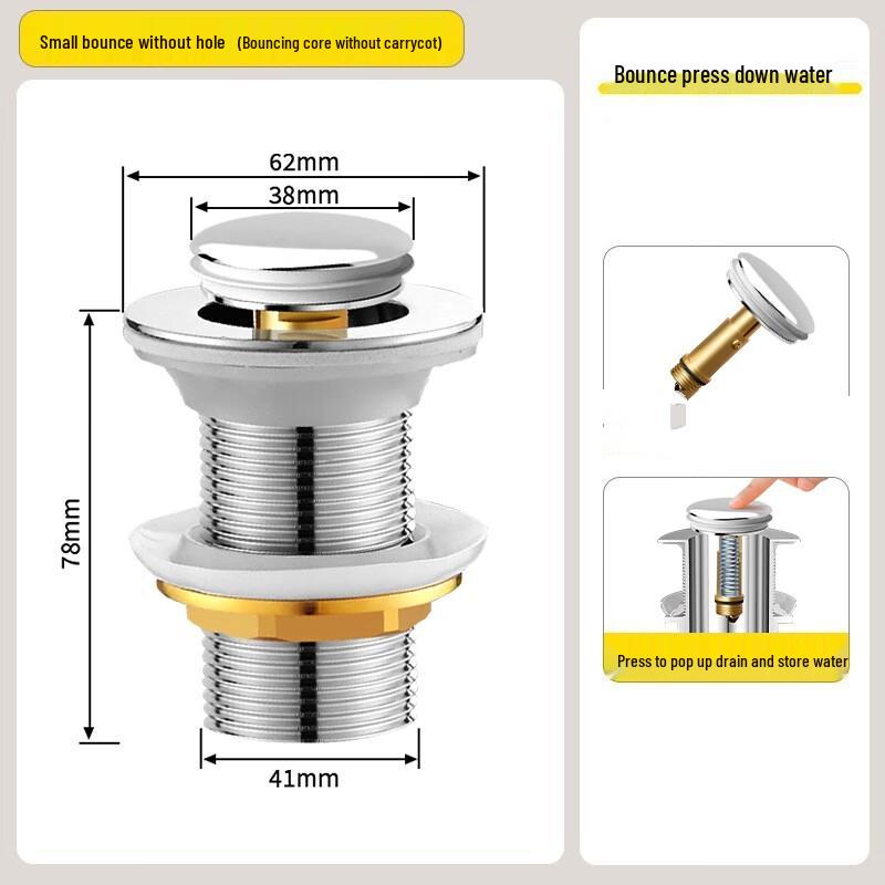 Kitchen Cabinet Pop-Up Drain Assembly