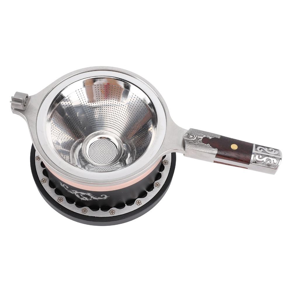 Fine Mesh Tea Strainer Infuser 304 Stainless Steel Tea Brewing Funnel For Loose Leaf Tea