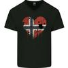 Love Norway Flag Norwegian Day Football Mens V-Neck Cotton T-Shirt