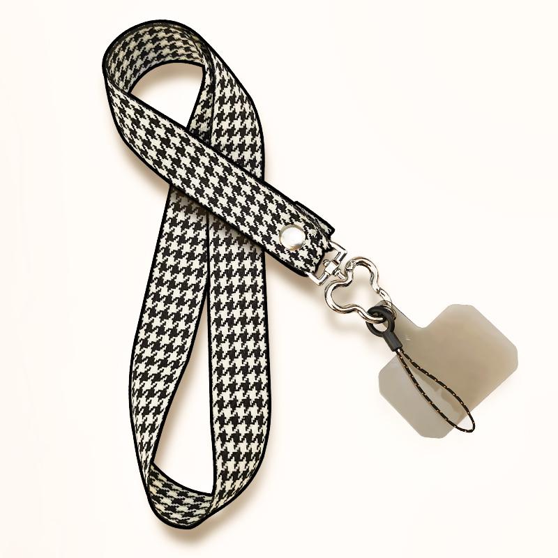 

Pretty Mobile Lanyard Long Neck Retro Thousand Bird Lattice Pendant Mobile Phone Shell Universal Men and Women s Clip Type