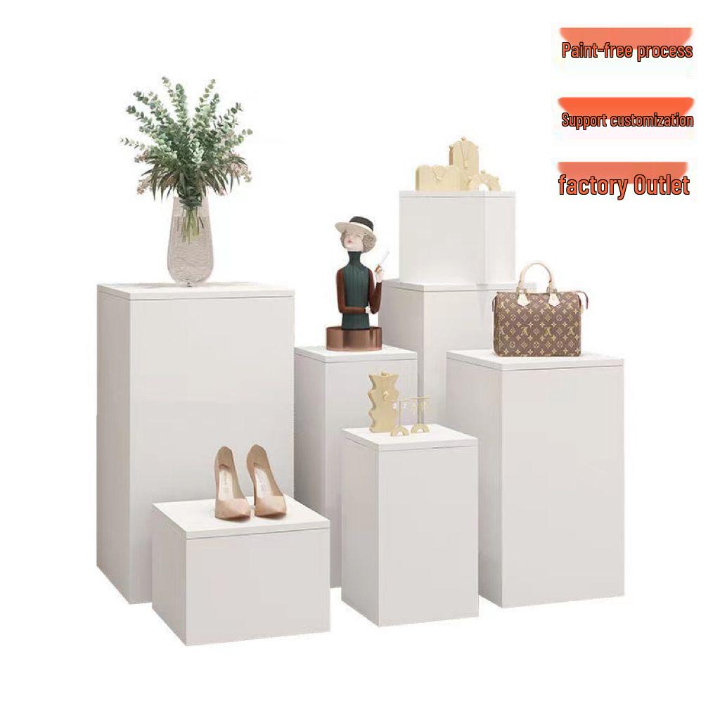 Wooden Square Display Stand Platform for Crafts and Mannequins