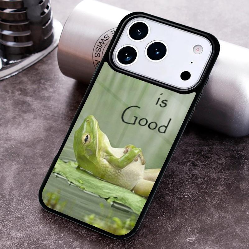 Blue Frog Tropical Rain Forest Phone Case For iPhone 17 16 15 14 13 12 11 Pro Max Plus 17Air Soft Silicone Cover