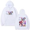 Movie KPop Demon Hunters Rumi Mira Zoey Graphic Hoodie Men Women Korean Fashion Trend Streetwear Fleece Pullover