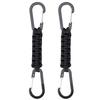 2 Pcs Heavy Duty Carabiners Braided Stainless Long-lasting Paracords Keychain Hook D Ring Clips for Water Bottle Keys Backpack