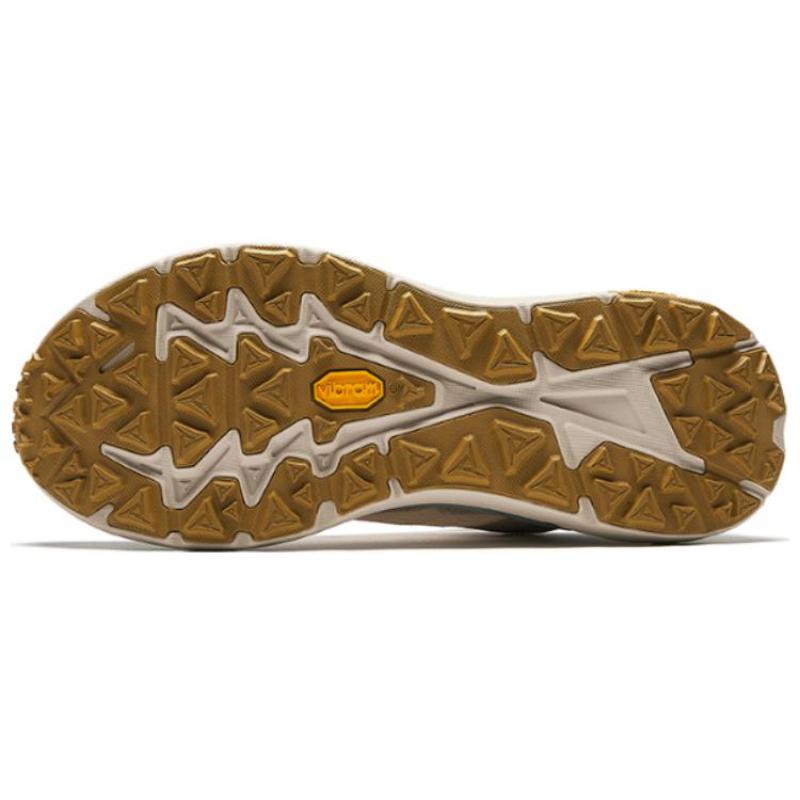 Anta Kunlun Slip Resistant Low Top Running Shoes Men's Gray White Sneakers 112425510-4