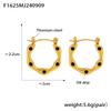 Gold-Plated Titanium U-Shaped Drip Oil Ear Cuffs - European & American Style Earrings for Women