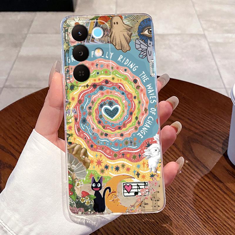 Casing For Realme 15X 5G RMX5250 / C85 5G RMX5253 Case Aesthetic Cute Cat Astronaut Soft Silicone Cover Transparent Phone Case