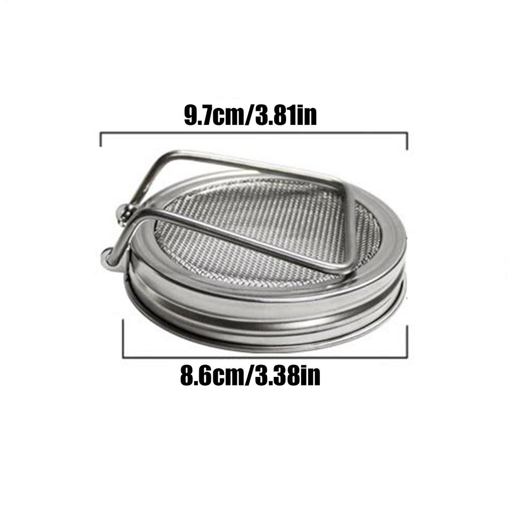 Groddockor 2-pack Nät Groddskärm Bredmunnade Burkockar för Glasburkar Hydroponik Inomhusodling Frön Groddar