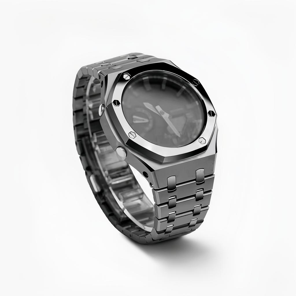 GA2100 Mod Kit Steel Case Strap For Casio G-SHOCK GA-2100 GA-2110 GA-B2100 Modified Metal Watch Bezel Watchband Set Accessories