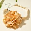 Cross Border Autumn New Sparkling Braided Rope Satin Flower Necklace Women's Jewelry Fashion Elegant Flower Necklace