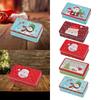 Weihnachts-Blechdose Süßigkeiten-Geschenkbox Dekoration mit Deckel Weihnachts-Süßigkeitenbehälter Keks-Süßigkeitenglas für Weihnachtsfeierbedarf Feiertag
