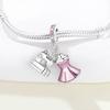 PANPOKI Metallo Rame Hobby Abbigliamento Autentico Originale Ciondolo Componenti Perline Bracciale Gioielleria Fine di Alta Qualità Componenti Perline Charms di Alta Qualità
