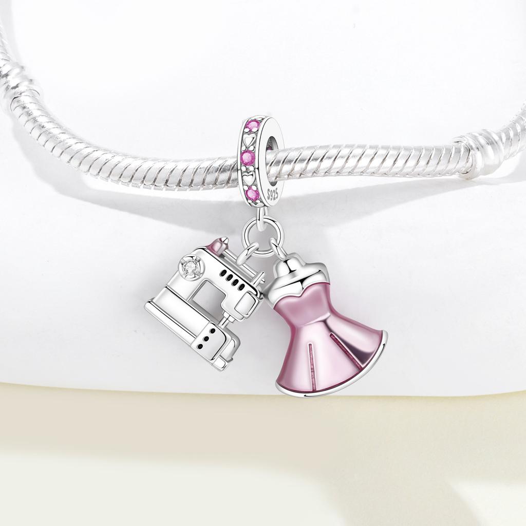 PANPOKI Metallo Rame Hobby Abbigliamento Autentico Originale Ciondolo Componenti Perline Bracciale Gioielleria Fine di Alta Qualità Componenti Perline Charms di Alta Qualità