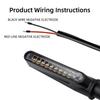 2/4pcs Motorcycle LED Turn signal flowing light 12v Waterproof Amber Flasher Indicator Blinker Rear Lights Lamp Accessories