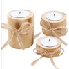 1/3PCS modern minimalist style wood color creative wooden cylindrical candlesticks, floral potted ornaments decorative parts