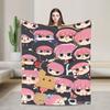 Y2K Tamon-Kun Ima Blanket Soft Flannel  Cozy Throw Blankets Machine Washable
