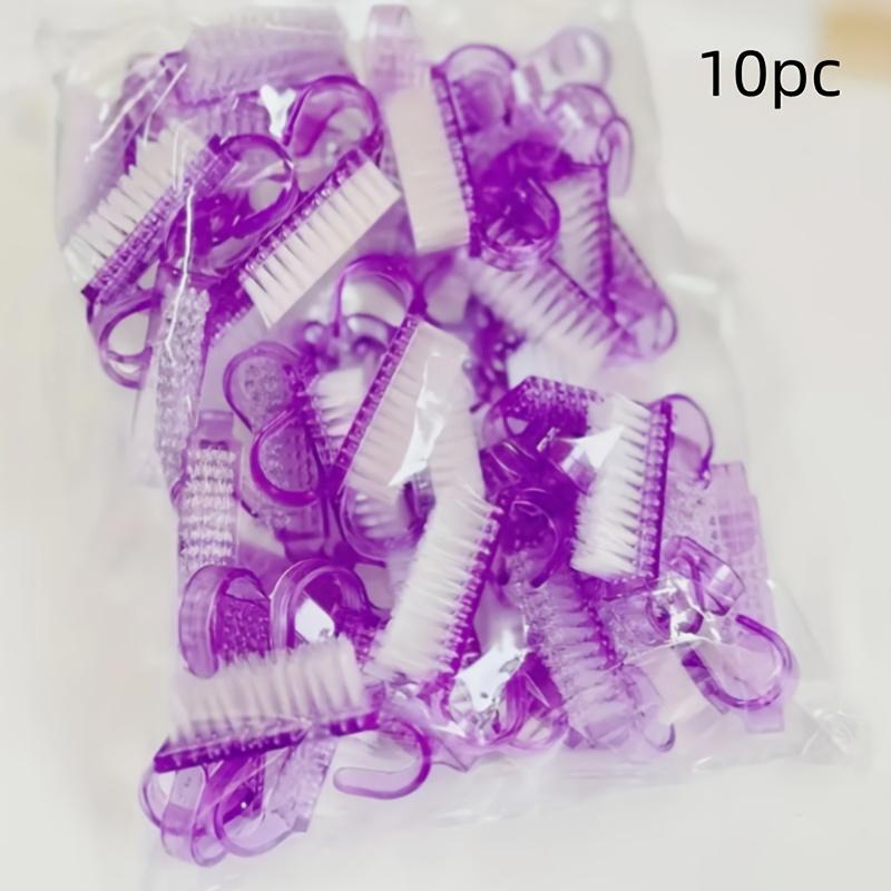 

10 шт. Кисти для ногтей с розовыми кристаллами - Профессиональные инструменты для маникюра для очистки и удаления пыли с ногтей, без запаха, идеально подходят для маникюрных салонов и домашнего использования 10 Pcs