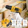 20V Keyless Cordless Drill Set Electric Screwdriver Mini DIY Variable Speed Brushed Motor Battery Power Source EU Warehouse