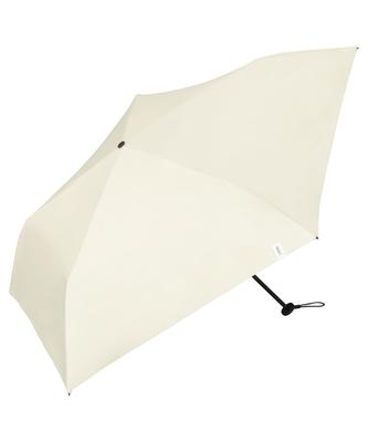 Folding Parasol Basic Slim Parasol Light UV UPF Suitable for Sunny and Rainy 50cm Rib for Commuting Wpc. Off-White 100% Blocking, 100% Cut, 50+,