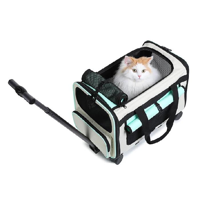 Pet Trolley Cat Bag Extra Large Portable Case Detachable Dog Trolley Case Large Foldable Pet Bag Cat Travel Carrier Bag