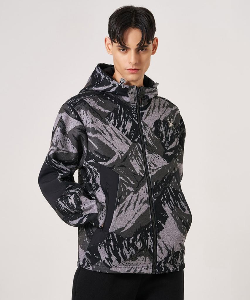 Spyder Men'S Bonded Fleece Zip-Up Hoodie Spkwcnft307Mptn