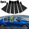 6PCS For Kia Forte Sedan 2019-2023 Black Door Window Pillar Post Cover Trim Set