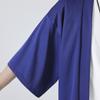 2023 Men's Casual Chinese Style Ice Silk Cardigan - Solid Color, Loose Fit, Three-Quarter Sleeves