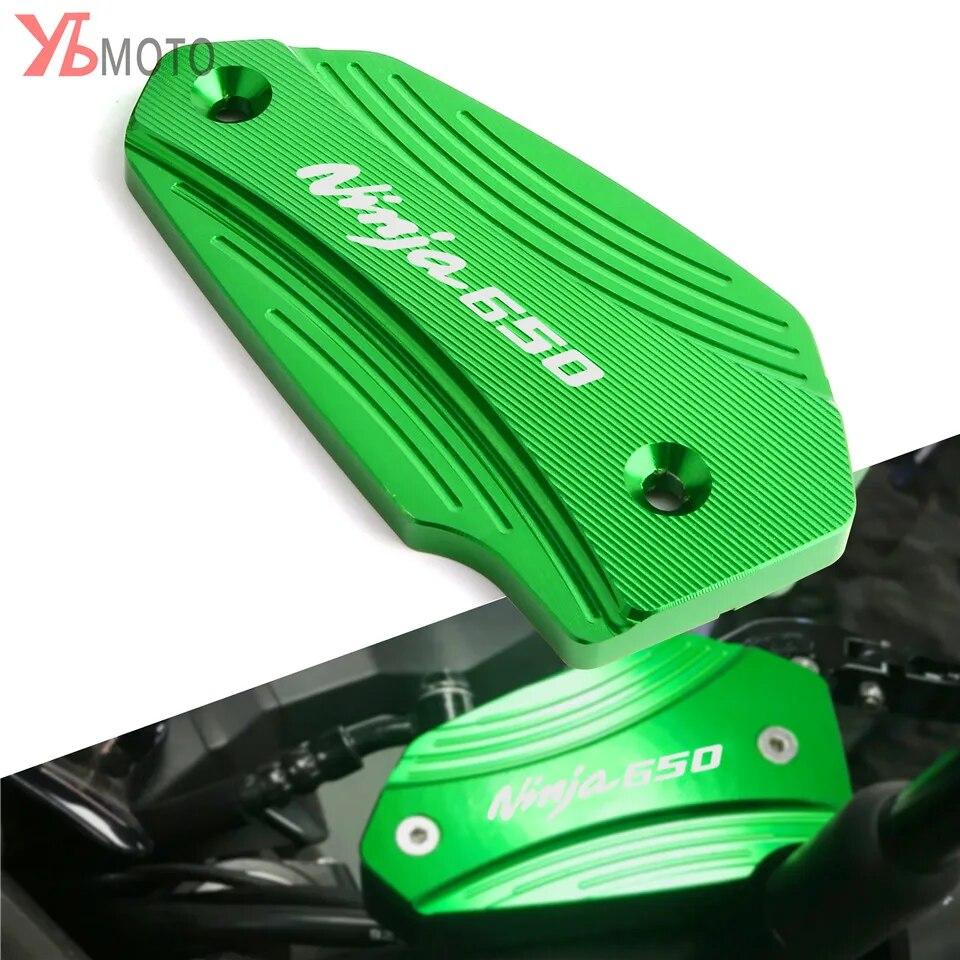 For Kawasaki NINJA 650 NIINJA650 -2023 Accessories Motorcycle Front & Rear Brake Fluid Reservoir Cover Engine Oil Filler Cap