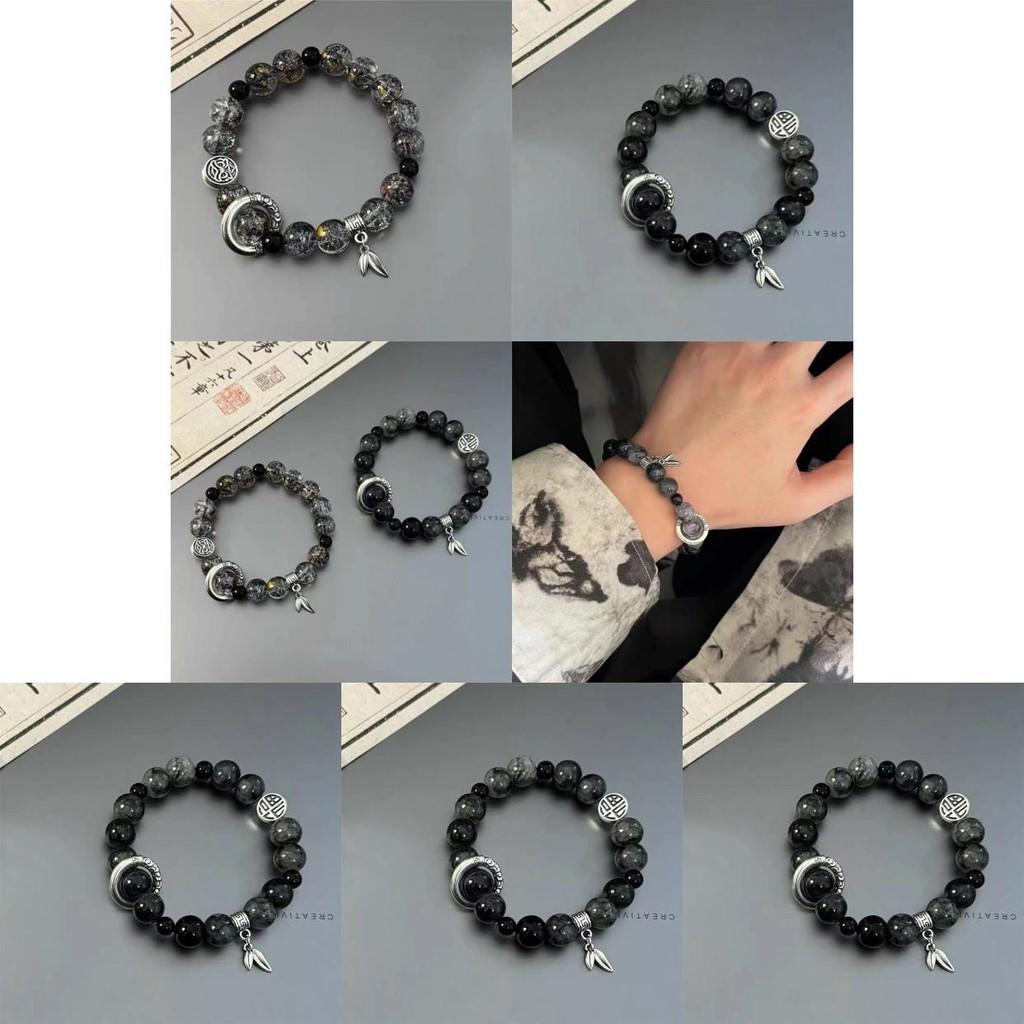Chic Alloy Beaded Bracelet Ethnic Style Handmade Geometry Design For Couples