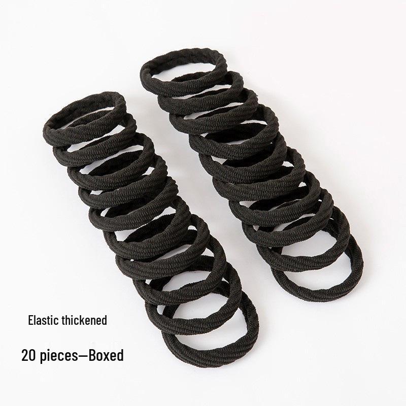 Korean Versatile Thick Hair Tie Rubber Band - Celebrity Adult Ponytail Accessory