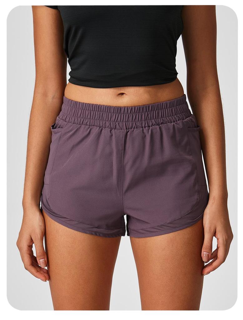 Women's Plus Size Quick-Dry Sports Shorts: Spring/Summer Loose-fit Two-Piece Look