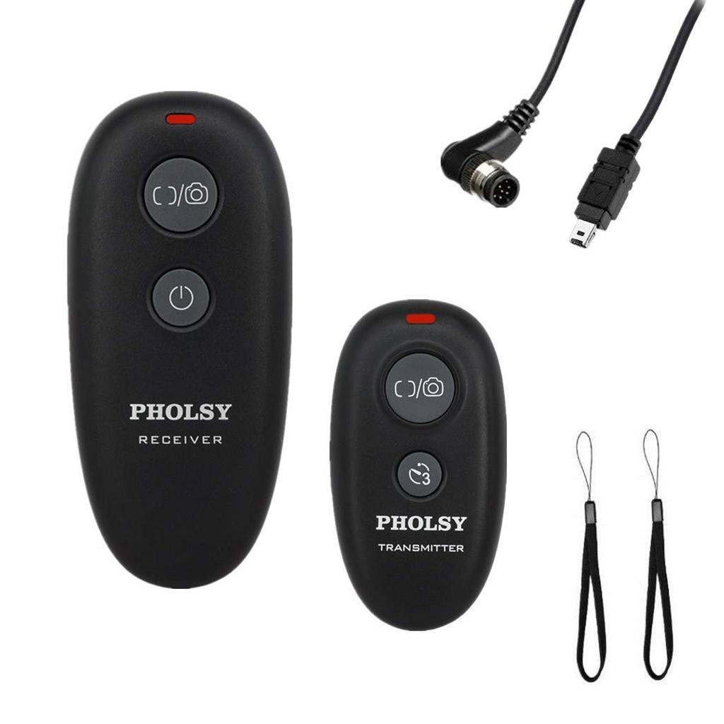 PHOLSY Wireless Remote Control Shutter Release Switch for Nikon D500 Z8, Z9, Z5, Z7, Z7-II, Z6, Z6-II, D750, D780, D7500, D7200, D5600, D5500, P7700,