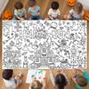 Cartoon Halloween Graffiti Tablecloth Creative Large Coloring Posters  Haunted House