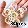 20/50pcs Colorful Loose-leaf Ring Assembly Binding Coil Plastic Detachable Punch Ring Buckle File Organization Office Accessorie