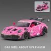 1:32 911 Gt3 Rs Panamera Racing Car Toy Models Alloy Diecast Doors Opened Exquisite Interior Pull Back Ornament Sports Cars Gift