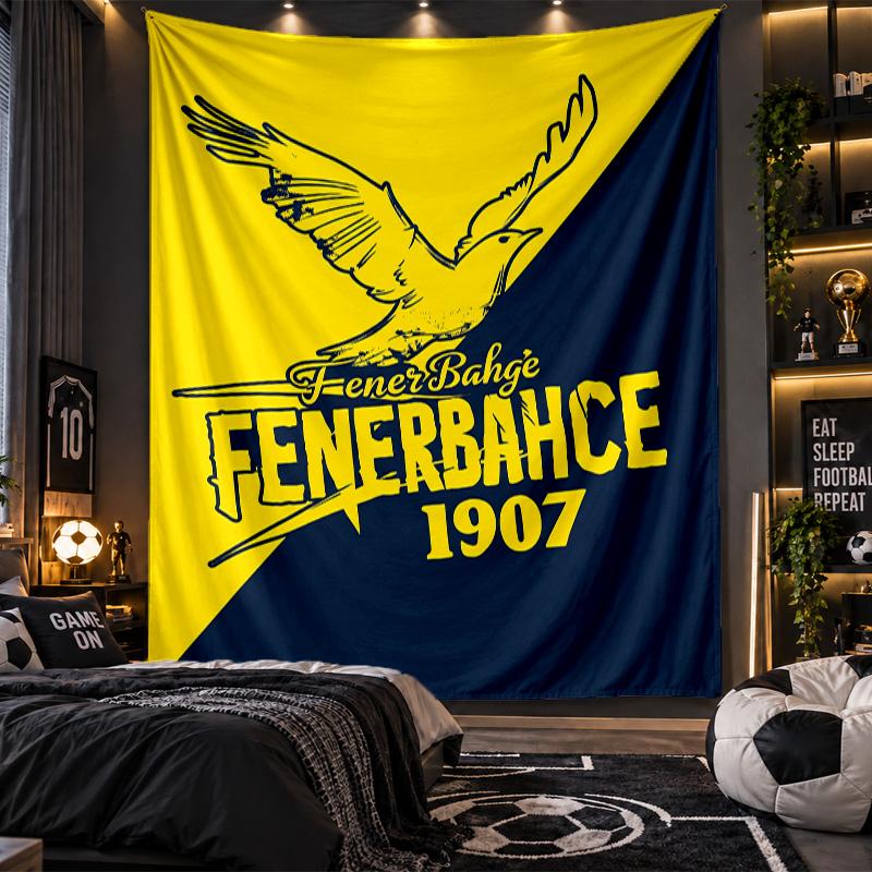 Arazzo da Appendere alla Parete Stampa del Fenerbahçe FC Tessuto per Soggiorno Camera da Letto Decorazione per la Casa