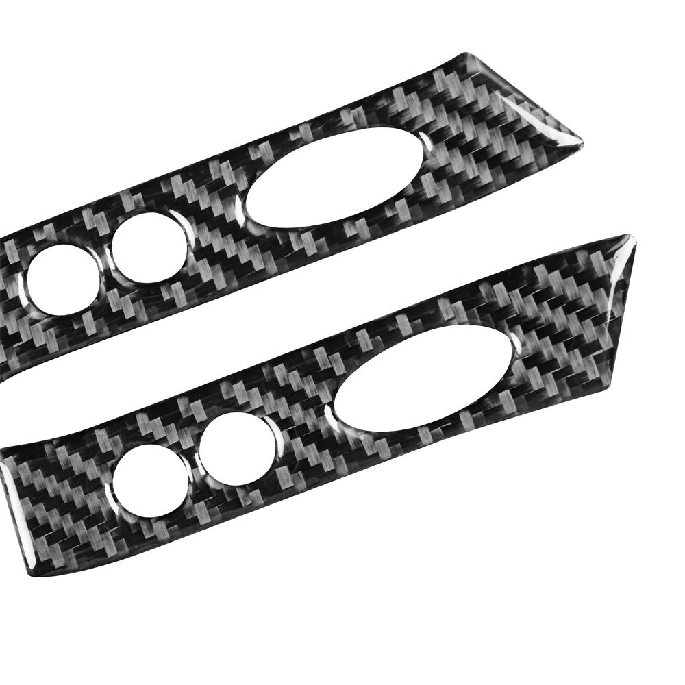 Carbon Fiber Lenkrad Knopf Aufkleber Auto Innen Panel Abdeckung Aufkleber Zubehör Für Mini Cooper Hatch One R50 R53 2002-2004